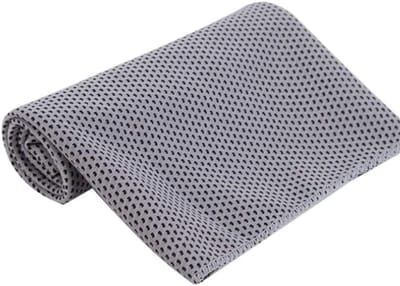 Absorberende Fitness Handdoek - Sneldrogende Sportdoek - Sport Zweet Af - Zeer Absorberend - 30x90cm - Lichtgrijs
