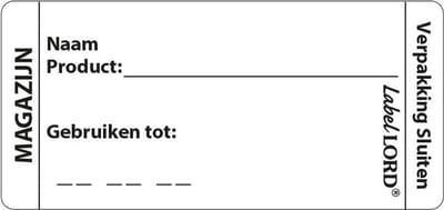 LabelLord | HACCP Stickers | Magazijn Label | Aqualabel | 250 etiketten op rol