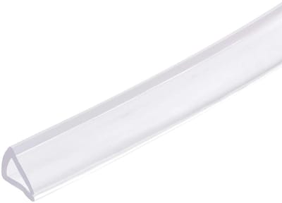 E-Ambar - PVC Afdichting Beschermfolie Bekleding Profiel U-Seal Transparant 3-5 mm 3 Meter Rand