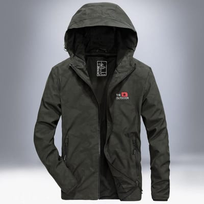Herfst Nieuwe Mannen Sneldrogend Jas met Capuchon Los Grote Maat Mannenjas XXXXL black