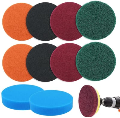10 stuks schuur- en polijstset 125 mm voor hout en metaal