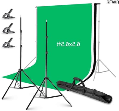 RFWR® Achtergrondondersteuningssysteem met 3 Achtergronden en Klemmen voor Fotografie