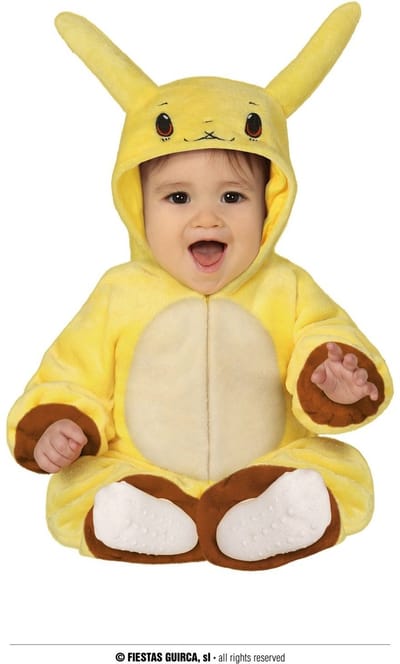 Fiestas Guirca - Jumpsuit Yellow chinchilla - 12-18 maanden - Carnavalskleding - Carnaval - carnavalskleding 2027 - Carnaval kostuum