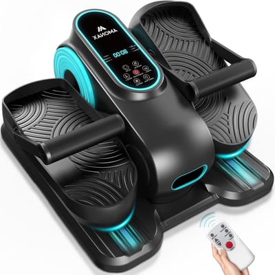 Mini Elliptische Trainer - Zittende Pedaaltrainer - Revalidatie Mobiliteit - Elektrisch Gemotoriseerd - 48x29x42 cm - Pro Zwart