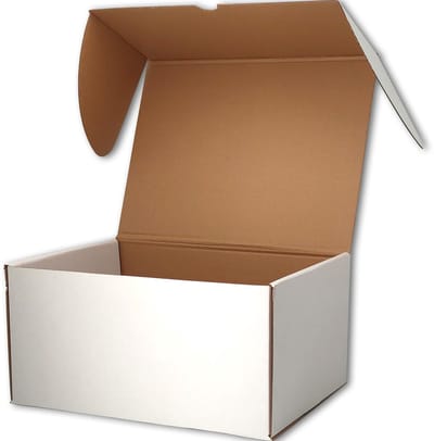 Dozen, 300 x 254 x 150 mm, Witte Verzendingskartonnen Dozen voor Verzending, Verzending, Verpakkingsdozen voor Kleine Bedrijven (pak van 15)