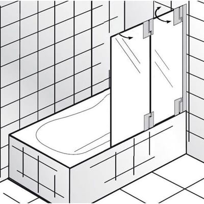 HSK K2P bath attachment 2-piece stop right, 2106112-41-50-right