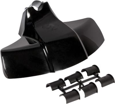 Grastrimmer Beschermkap - Bosmaaier Kap - Gazon Onderhoud - Universele Pasvorm - 340 mm Breed - Zwart