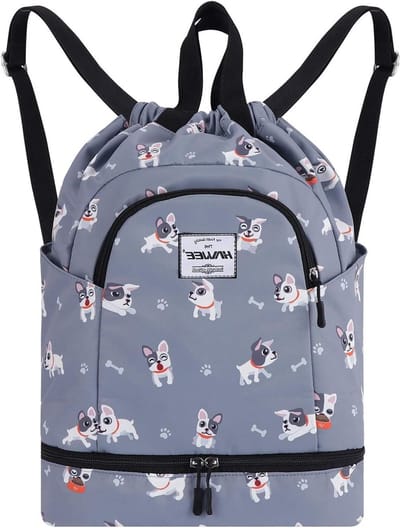 waterdichte tassen met trekkoord, rugzak, grote sporttas, dagrugzak met trekkoord, uniseks voor dames en heren, voor dagelijks leven, school, buiten, casual, sport, yoga, zwemmen, strand