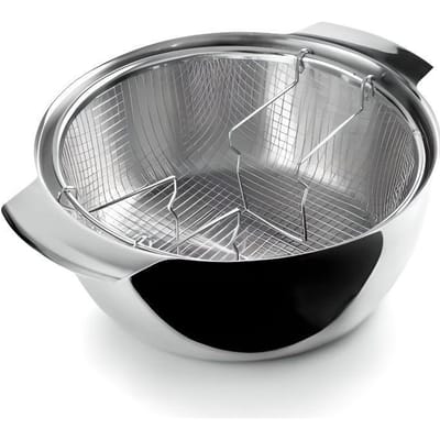 Friteuse - IBILI - Inductie - 24 cm - Roestvrij staal - 4,5L - Geschikt voor alle warmtebronnen