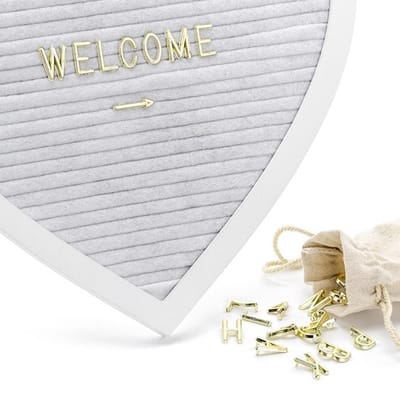 PartyDeco - Borden (papier) -Trouwen Tekst - Letter Bord