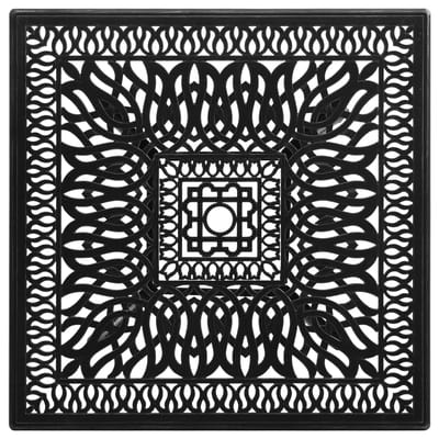 vidaXL - Tuintafel - 90x90x73 - cm - gietaluminium - zwart