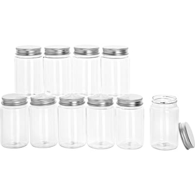VBS Plastic pot met schroefdop, Ø 5 cm, 10 stuks