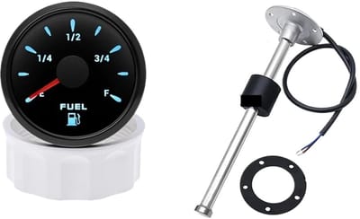 Brandstofniveaumeter - Olietank indicator - Voertuig metingen - 7 Kleuren LED - 52MM