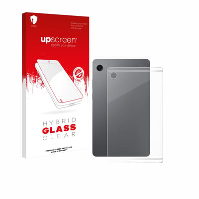 upscreen - Screenprotector voor Samsung Galaxy Tab A11 8.7" (Achterkant) - Folie Beschermfolie Beschermglas transparant