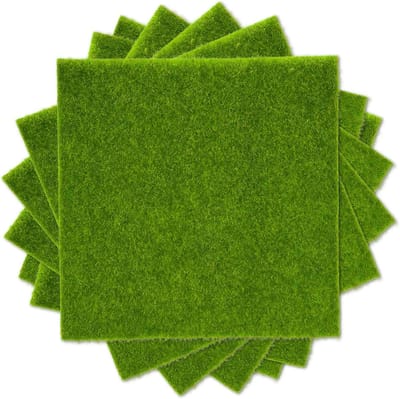 Kunstgras Tegels - Realistisch Gazon - Binnen en Buiten - Antislip Onderkant - 30 x 30 cm - Groen