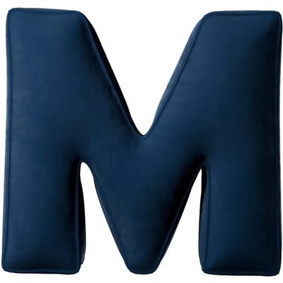 Kussen letter m Yellow Tipi Posh Velvet