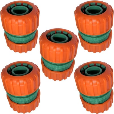 Dailygoods - Set van 5 Reparatieadapter-Connectorfittingen - Voor 3/4" Tuinslang - Duurzaam ABS-Kunststof - Eenvoudige Installatie - Ideaal voor Tuino...