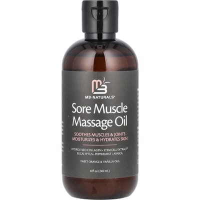 M3 Naturals, Muscle Pain Massage Oil, Sweet Orange & Vanilla, 240 Ml (8 Fl Oz) gray