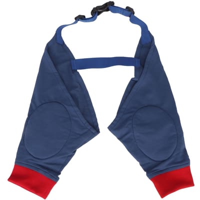 Attelles pour pattes avant de chien Rembourrées Souples Élastiques Respirantes Protection des Articulations Manchon de Récupération pour Chien Rouge Bleu L L