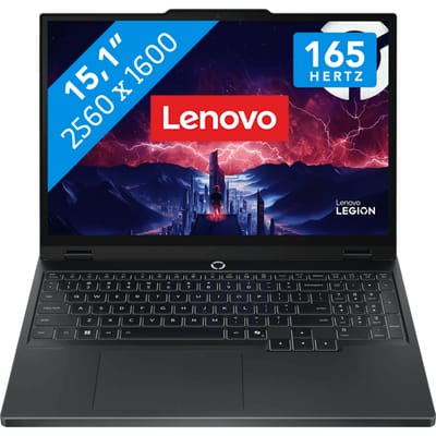 Lenovo Legion 5 15AHP10 AMD Ryzen™ 7 260 Laptop 38,4 cm (15.1") WQXGA 16 GB DDR5-SDRAM 512 GB SSD NVIDIA GeForce RTX 5060 Wi-Fi 7 (802.11be) Windows 11 Home Engels Zwart
