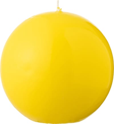 J-Line kaars Bol - fluo geel - 50U