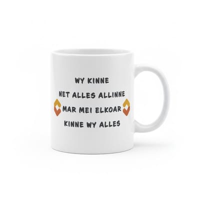Friese Inspirerende Tekst Mok – Samen Sterk Quote Koffiemok – 330 ml Keramische Mok