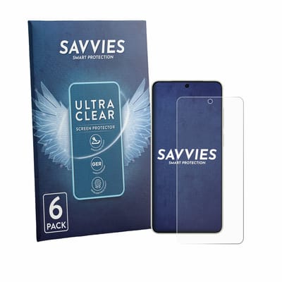 Savvies - Screenprotector voor Vivo X300 Ultra - Folie Beschermfolie transparant 6 Stuks