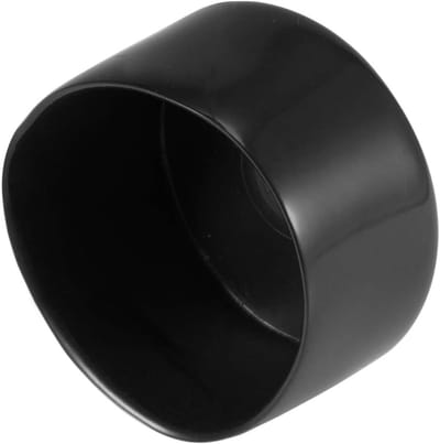 Allecto - Rubber eindkappen - Draadbeschermers - Zacht en elastisch - Zwart - Buizenafdekkingen - Geschikt voor schroeven, kabels, draden - 8 stuks