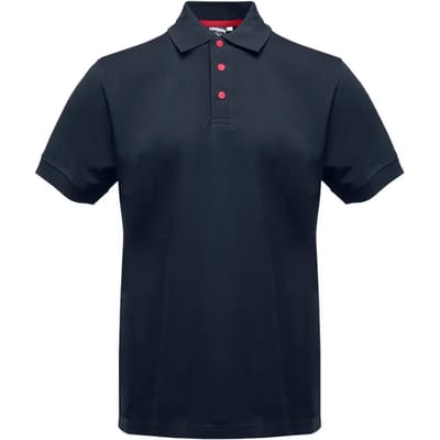 Polo met contrasterende knopen Pen Duick