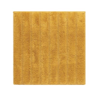Casilin WC-mat Antislip California - 60x60cm - Vierkante Badmat - Waterabsorberend - Wasbaar en Sneldrogend - 100% Katoen - Oker, Geel