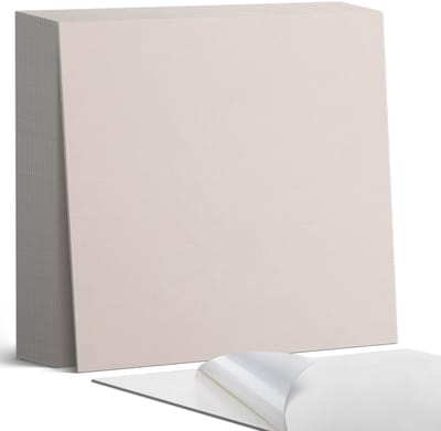 Coloray Plaktegels - Beige Zelfklevende Tegels - 20 cm x 20 cm - Beige Plaktegels - 20 stuks - Vierkant PVC Tegels - Plaktegels Badkamer - Plaktegels Vloer - Vinyl Tegels Zelfklevend - Wandtegel Zelfklevend
