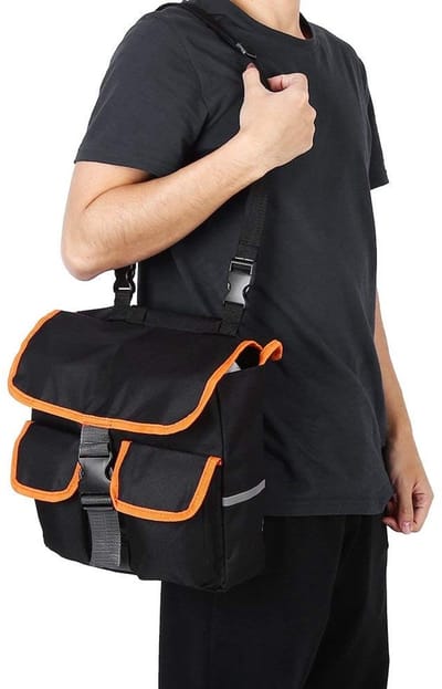 Dailygoods- Achterzadeltas Waterdicht - Fietstas Dubbel - Fietstas Draagtas - Fietskoffer - Duurzaam - Ideaal voor Lange Afstanden