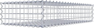 Draadkorven voor stenen - Vulbare manden - Tuin vormgeven - Galvanisch verzinkt - 100x20x50 cm - Zilver
