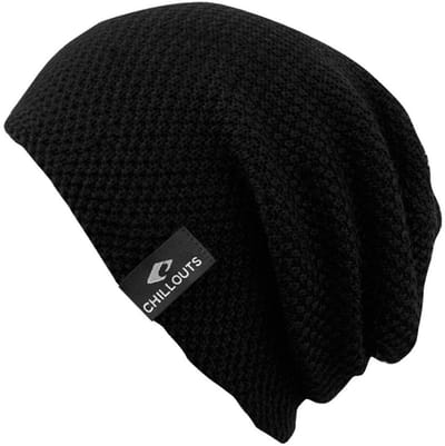 Chillouts beanie muts Osaka in zwart