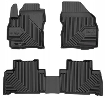 Frogum - No.77 - Automatten 3D - Geschikt voor MAZDA PREMACY (2005-2010) - 3-delig - TPE Rubber - Zwart