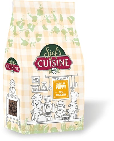 Sjef's Cuisine Puppy Gevogelte - Hondenvoer - 3 kg > 3 Weken