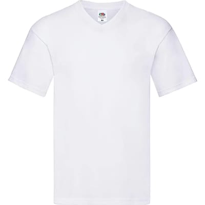 T-shirt met V-hals Fruit of the Loom Original