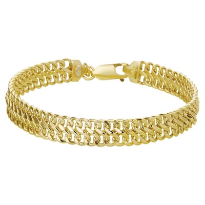 ZilGold Armband 5000120 Geelgoud Dubbel Gourmet 8 mm 19 cm