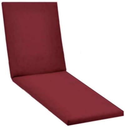 Ligbed Kussen - Loungestoel Kussen - Buiten Ontspannen - Waterafstotend Olefine - 200x60x4cm - Bordeaux