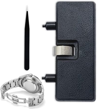 Horlogekastopener kit voor het vervangen van batterijen en het openen van horloges met pincet en gereedschap