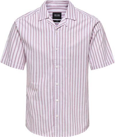 ONLY&SONS - ONSALVARO SS RESORT OXFORD STRIPE SHIRT - Heren - Overhemden