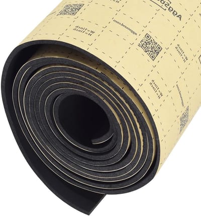 Isolatiemateriaal 4mm 170×33cm zelfklevende geluidsisolatie mat voor auto | warmte-isolatie | geluidsabsorberend (0.56㎡)