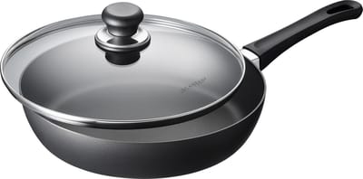 SCANPAN Hapjespan / Sauteerpan met deksel Classic Induction ø 28cm / 3 liter - geschikt voor alle warmtebronnen - standaard anti-aanbaklaag
