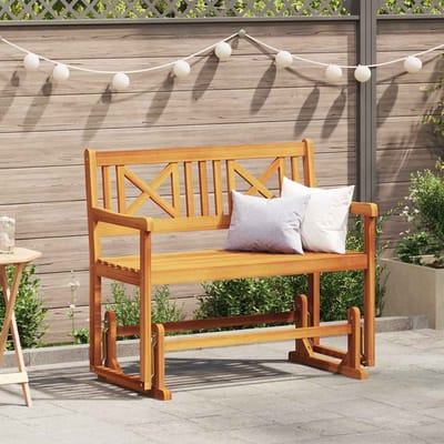 vidaXL - Tuin - Schommelbank - Naturel - 110 - x - 59 - x - 97 - cm - Massief - Acacia - Hout