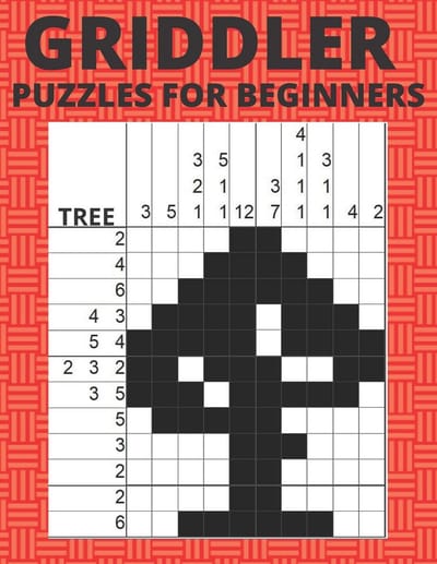 Nonogram Puzzelboek voor Beginners: Logische Hanjie Picross Puzzels met Oplossingen