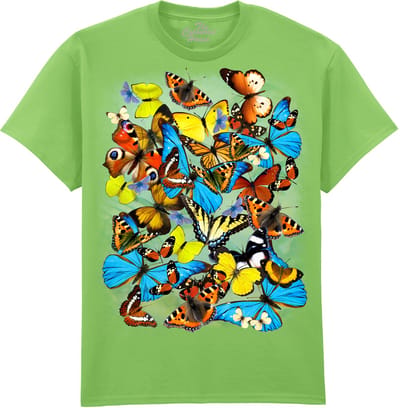 Vlinders Butterflies The Coloured House T-shirt M
