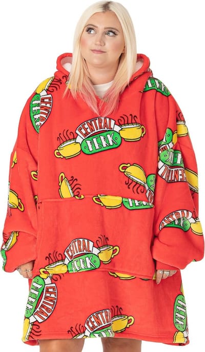 Oversized Deken Hoodie voor Dames - Super Zacht Fleece, Grootte One Size, Perfect voor Thuis en Buiten