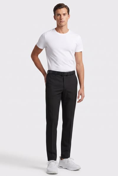 ARKET Eldar Hopsack Suit Trouser Black Maat: 46 Short | Tailored Broeken Outlet | Heren | Zwart