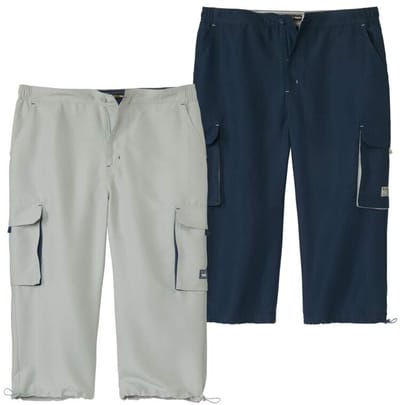 ATLAS FOR MEN - Set van 2 zeer comfortabele cargokuitbroeken van microvezel - Heren - Verkrijgbaar in grote maten - 4XL