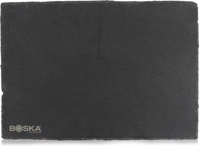 Boska Serveerplank Leisteen L - met Antislip Voetjes - Beschrijfbaar - Zwart - 33 cm